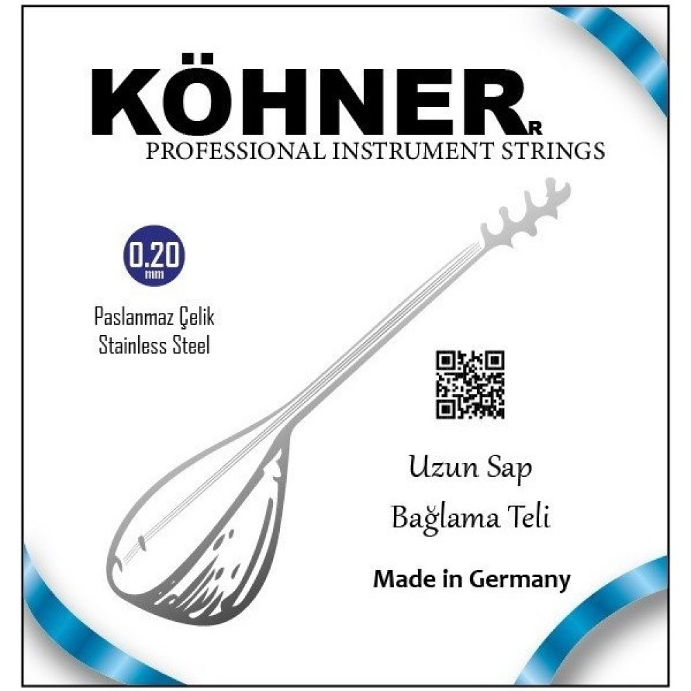 Köhner Köhner Saz Teli 020 Uzun Sap Bağlama Teli Müzik Aleti Aksesuarları Fiyatı