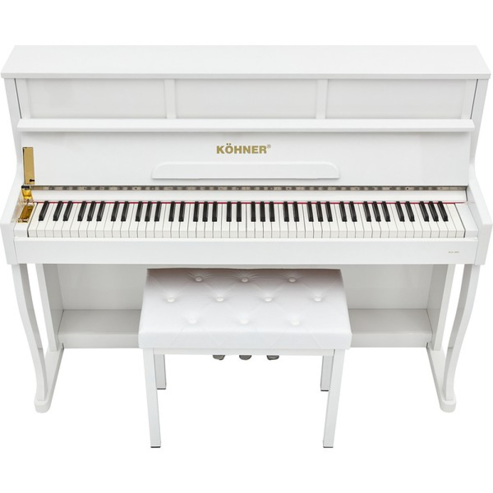 Köhner SLP-980 WH Dijital Duvar Piyano, Bluetooth, Tuş Hassasiyeti, 88 Tuşlu, Kapaklı (Kulaklık ve Tabure Hediyeli) Dijital Piyanolar Fiyatı