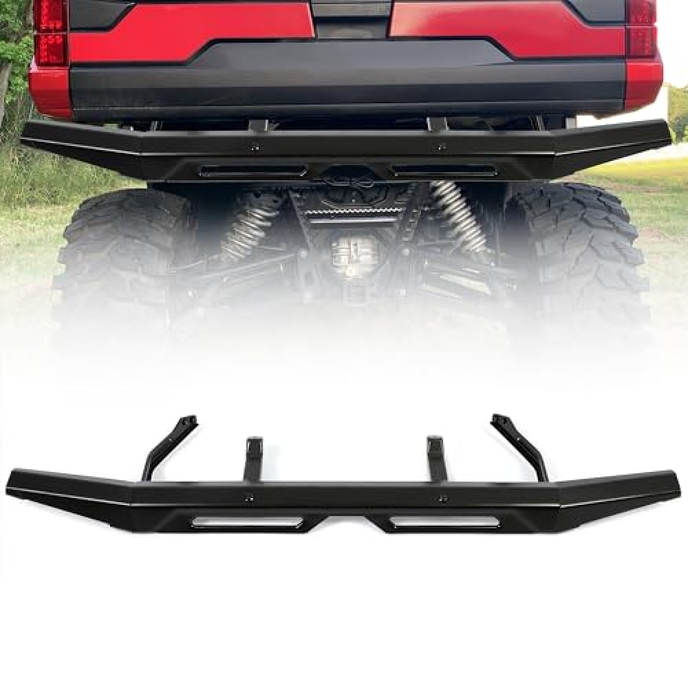 Kojem Rear Bumper Compatible with 2018-2025 Polaris Ranger/INTL Ranger 1000 / Crew 1000 / Crew XP 1000 / Ranger XP 1000/ DIESEL/XP Replacement for 2882529 Brush Guard Protector Brushguard Accessories