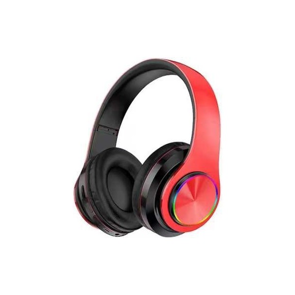 Koki B39 LED Işıklı Bluetooth Kulaklık Katlanabilir Kulaklık (Yurt Dışından) - Açık Kırmızı Bluetooth Kulaklık Fiyatı