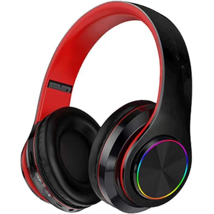 Koki B39 LED Işıklı Bluetooth Kulaklık Katlanabilir Kulaklık (Yurt Dışından) - Beyaz - Pembe Bluetooth Kulaklık Fiyatı