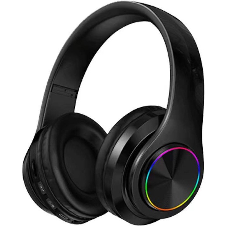 Koki B39 LED Işıklı Bluetooth Kulaklık Katlanabilir Kulaklık (Yurt Dışından) - Gri - Siyah Bluetooth Kulaklık Fiyatı