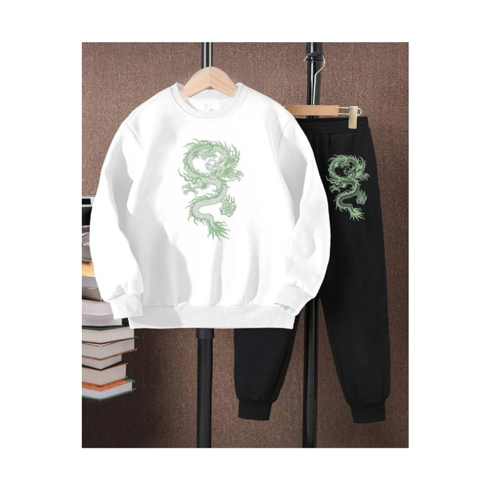 Koklonmoda Çocuk Baskılı Dragon Sweatshirt 10-11 Yaş Beden Kadın Eşofman Fiyatı