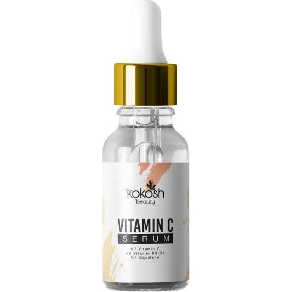 Kokosh Beauty Vitamin C Serum % Özel Formül & %7 Vitamin C & %2 Vitamin B3-B5 & %1 Squalene Anti-Aging / Yaşlanma Karşıtı Fiyatı