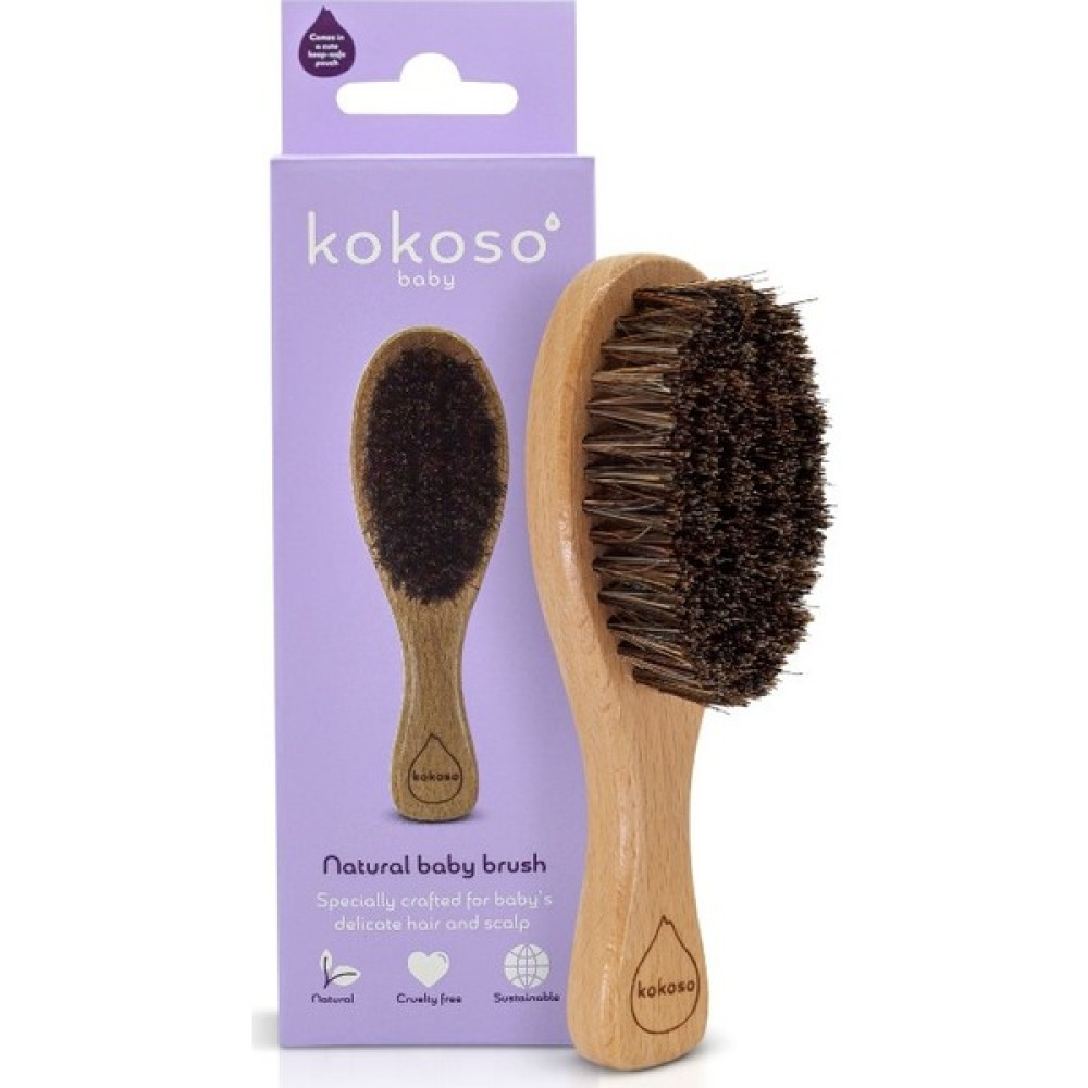 Kokoso Baby Doğal Bebek Saç Fırçası Bebek Saç Fırça-Tarak Fiyatı
