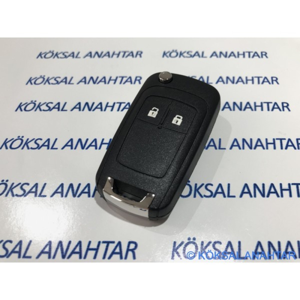 Köksal Anahtar Opel Astra J, Insignia, Mokka 2 Tuşlu Orijinal Gömme Logolu Kumanda Kabı Anahtarlık Fiyatı