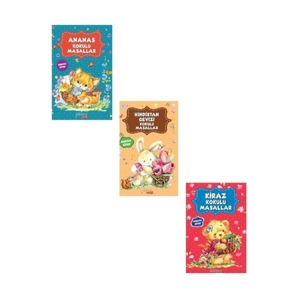 Kokulu Masallar Seti Yeni Kapak 3 Kitap (Ananas Kokulu-Hindistan Kokulu-Kiraz Kokulu) Çocuk Masal Fiyatı
