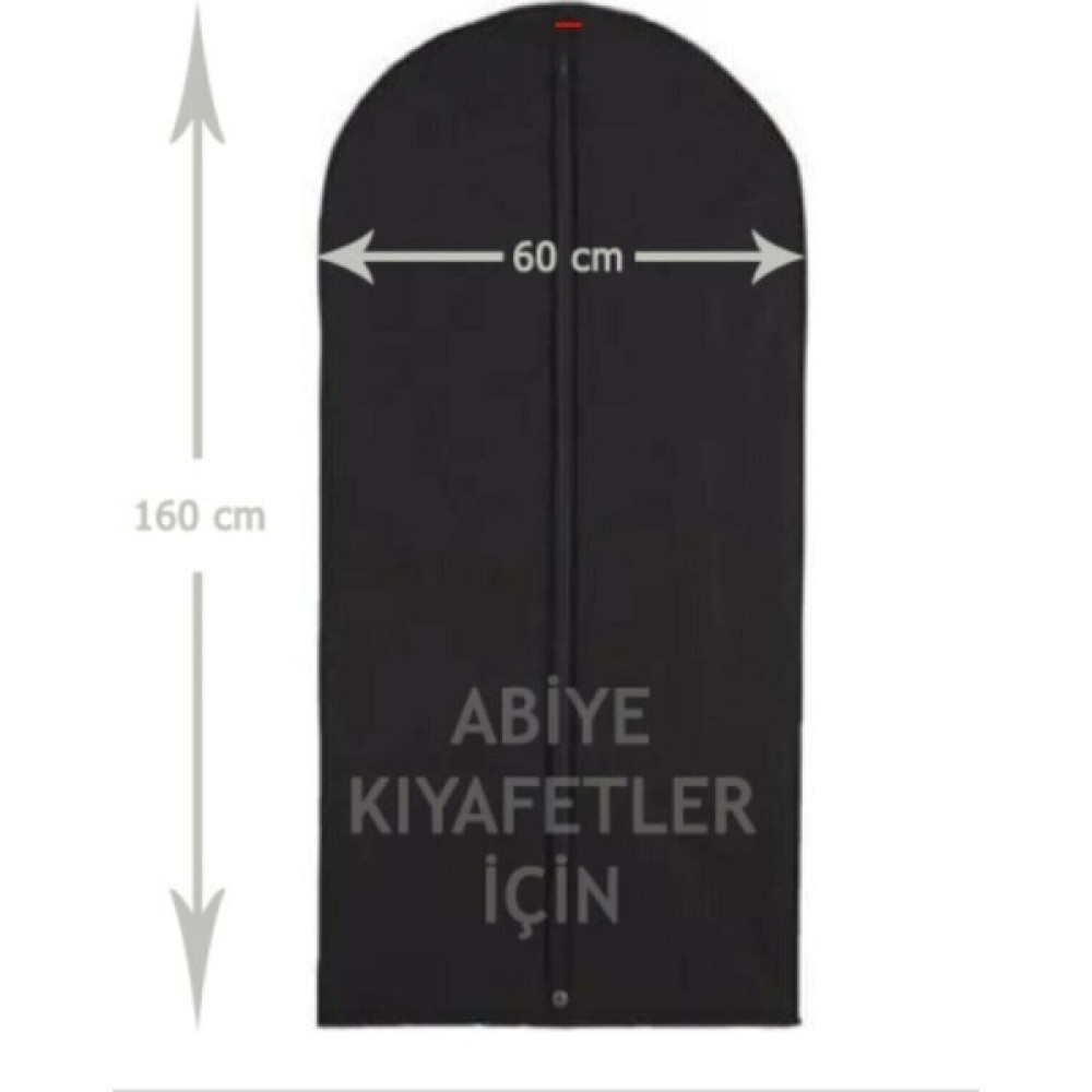 Kolay-Alışveriş Abiye Elbise Kılıfı Gamboç 60X160 Siyah Tela Nonvoven(Siyah)2 adet - 2 Adet Hurç Fiyatı