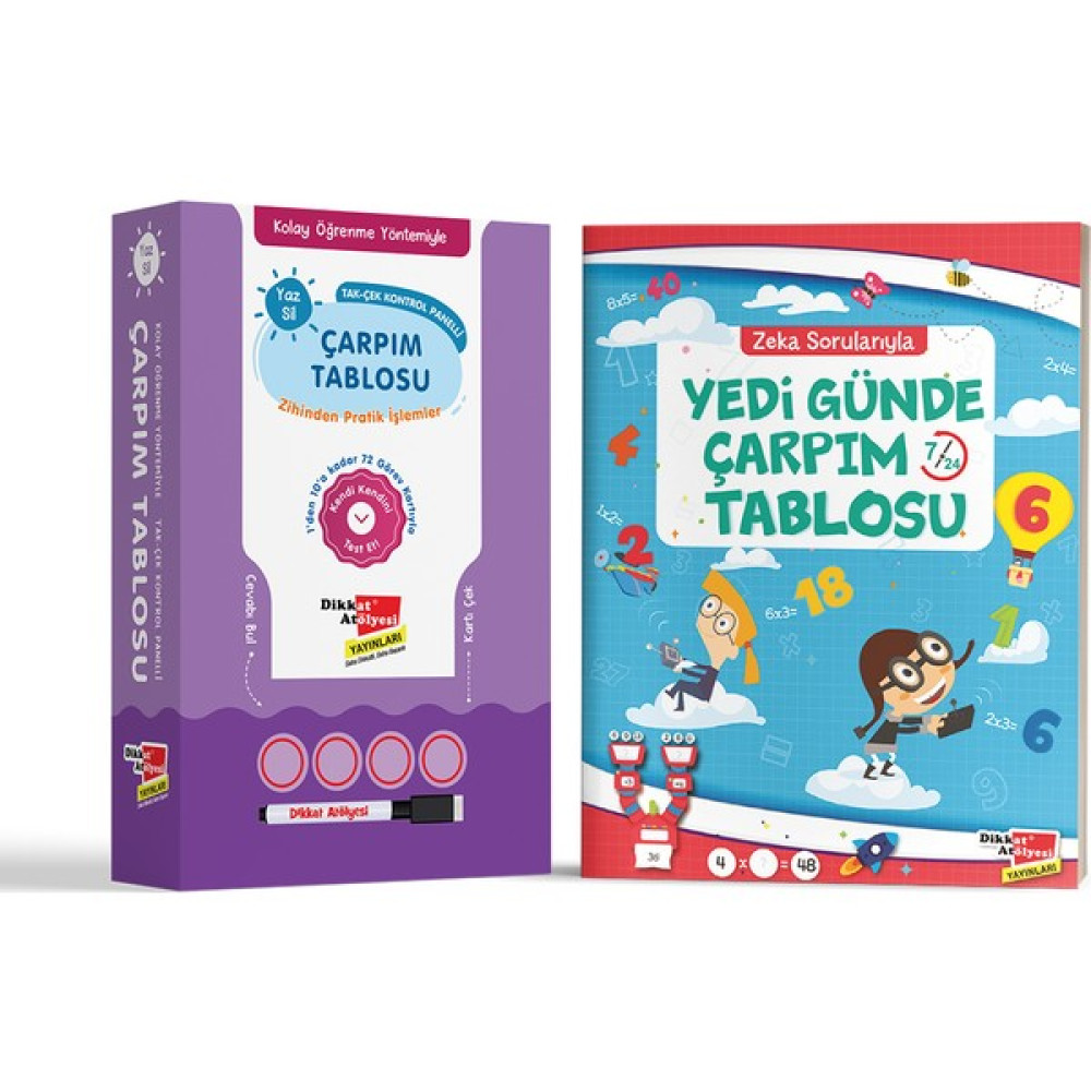 Kolay Öğrenme Yöntemiyle ve Yedi Günde Çarpım Tablosu 2 Li Set Zihinsel Gelişim Kitapları Fiyatı