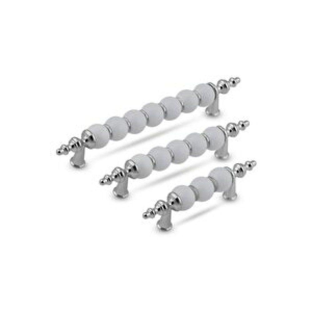Koldoor Polimer Boncuk Lüks Modern Dolap Çekmece Kulpları (2 Adet ) 192 Mm Krom Boncuk Ev & Dekorasyon Aksesuarları Fiyatı
