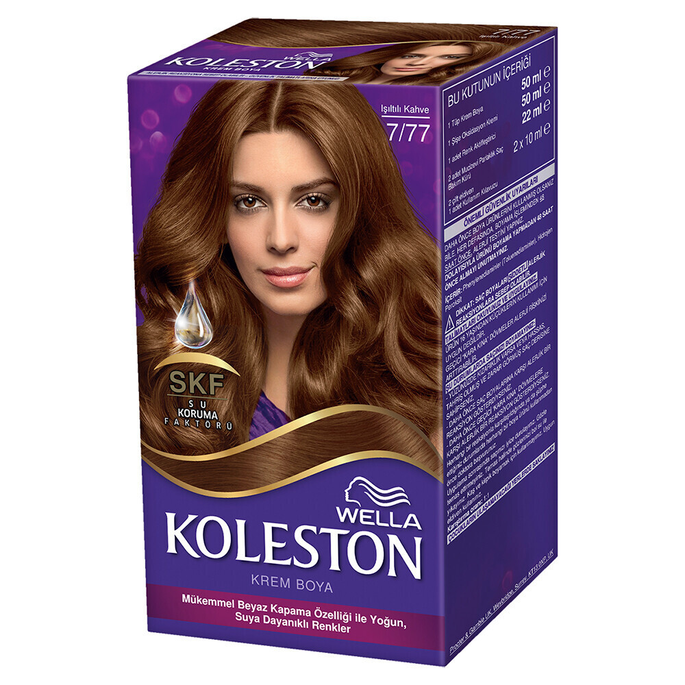 Koleston Set Saç Boyası 7/77 Işıltılı Kahve Saç Boyası Fiyatı