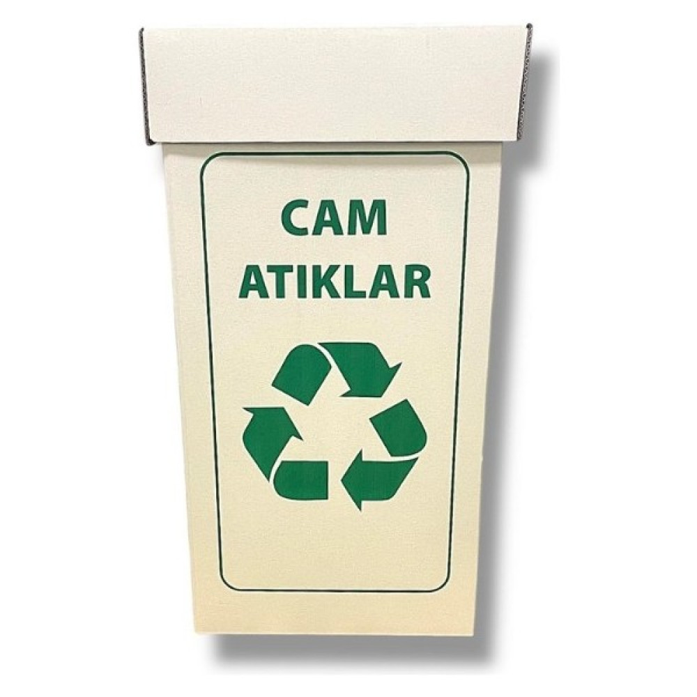 Koli Kolay Cam Atık Kutusu 36 x 36 x 70 cm - diğer - Yeşil - Beyaz Oto Boyaları Fiyatı