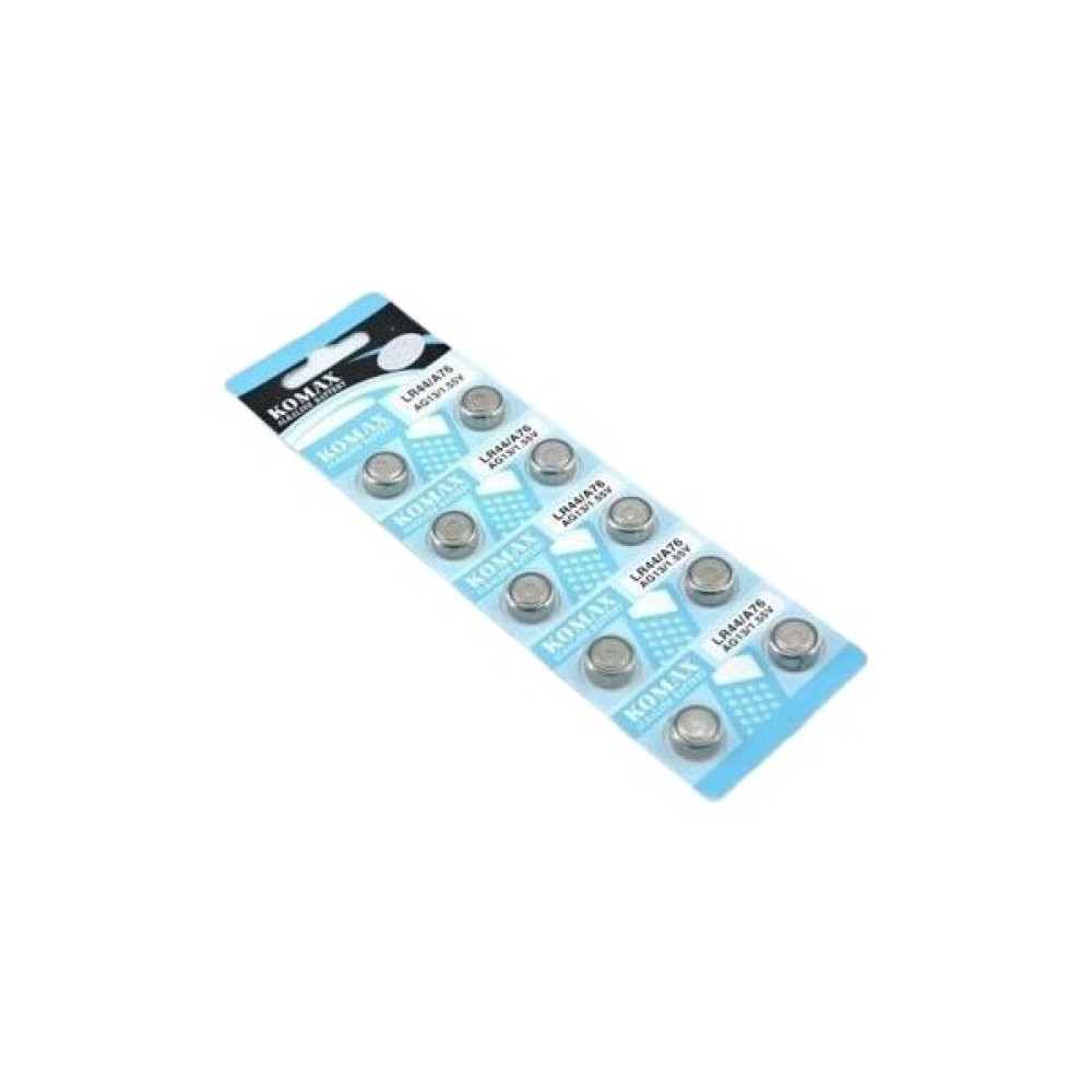 Komax Alkaline AG13 Mini Oyuncak ve Lazer Pili 1.55V 10'lu Normal & Şarj Edilebilir Piller Fiyatı