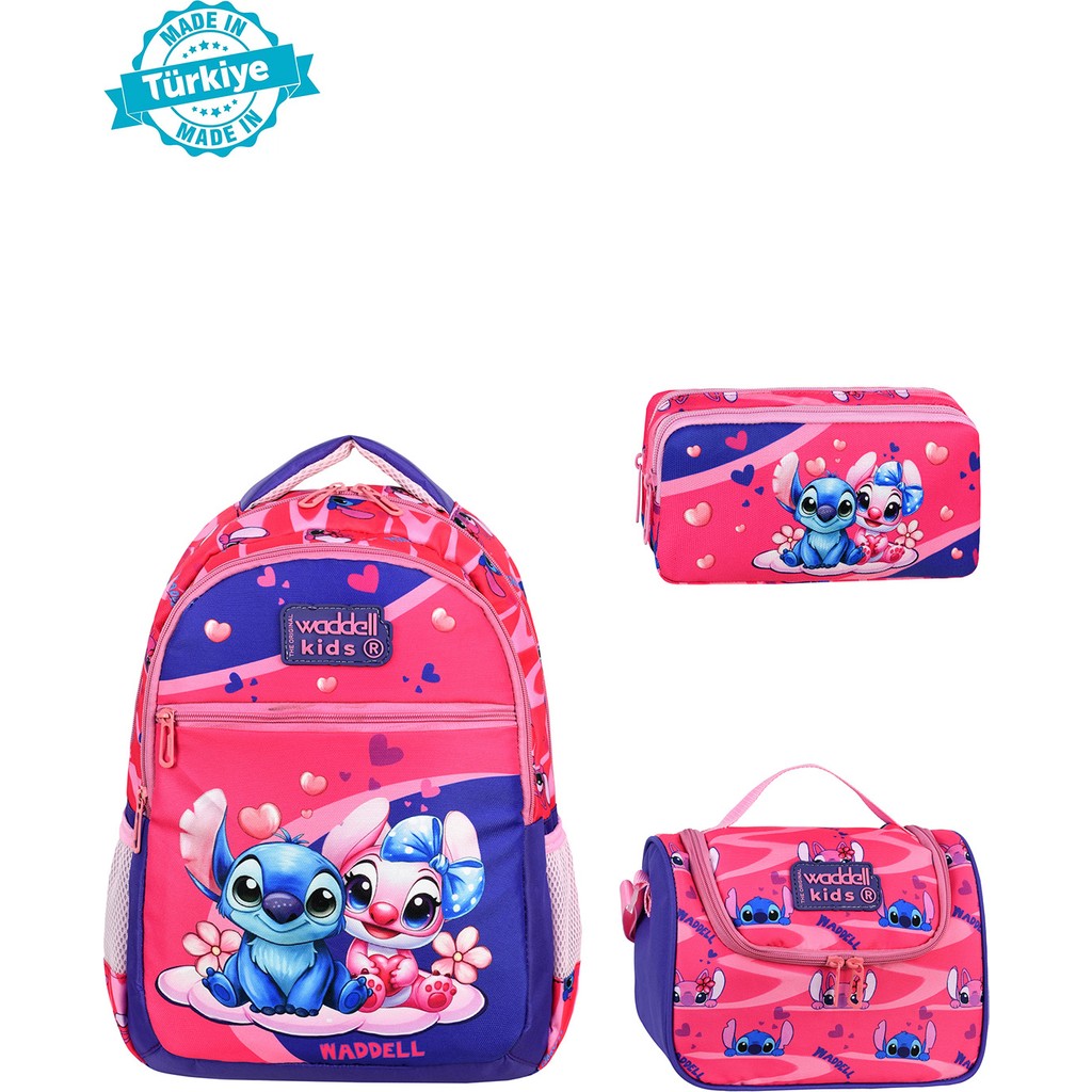 Kombin Stiç Desenli Stitch Temalı Ilkokul Çantası Termal Beslenme Çantası ve Kalemlik Set Kalem & Yazı Gereçleri Fiyatı