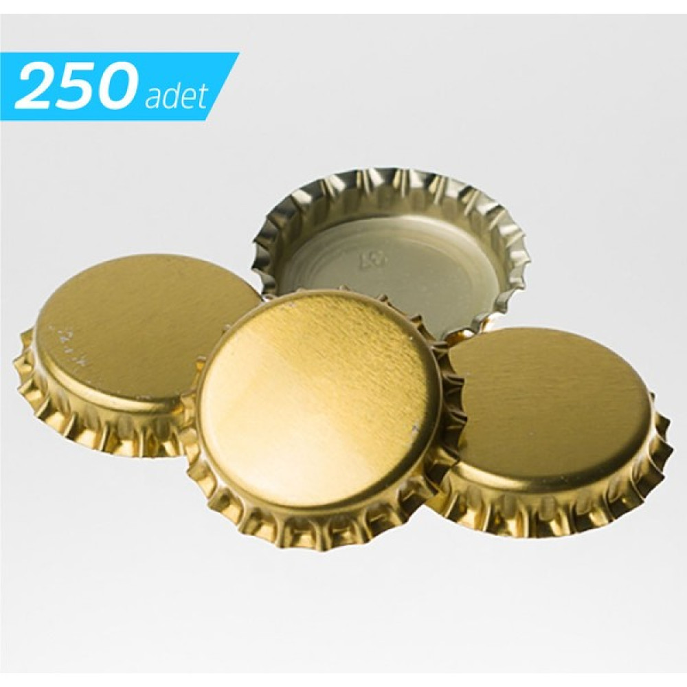 Kombuçça Soda Gazoz Şişe Kapağı - Gold / Gümüş Taç Metal Teneke Kapak 250 Adet Mutfak Gereçleri Fiyatı