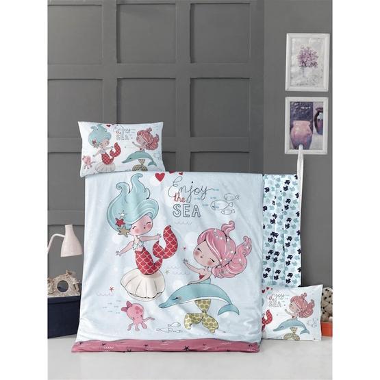 Komfort Home Fish Girl %100 Pamuk Bebek Nevresim Takımı