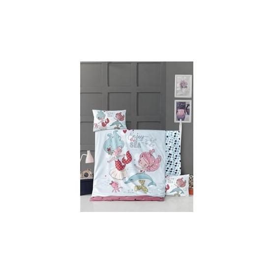 Komfort Home Fish Girl %100 Pamuk Bebek Nevresim Takımı