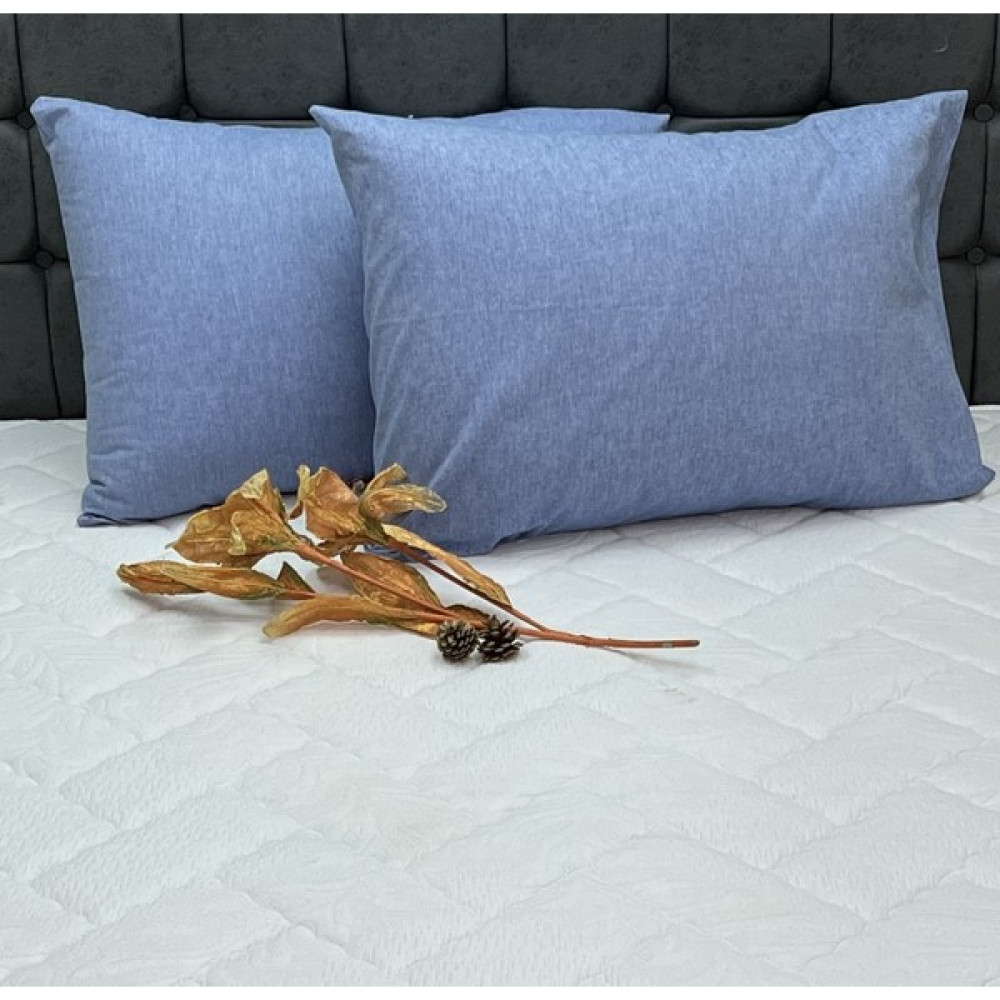 Komfort Home Ipliği Boyalı Pamuk Kumaş Yastık Kılıfı 2 Adet - 50x70 cm - Mavi Yastık Kılıfı Fiyatı