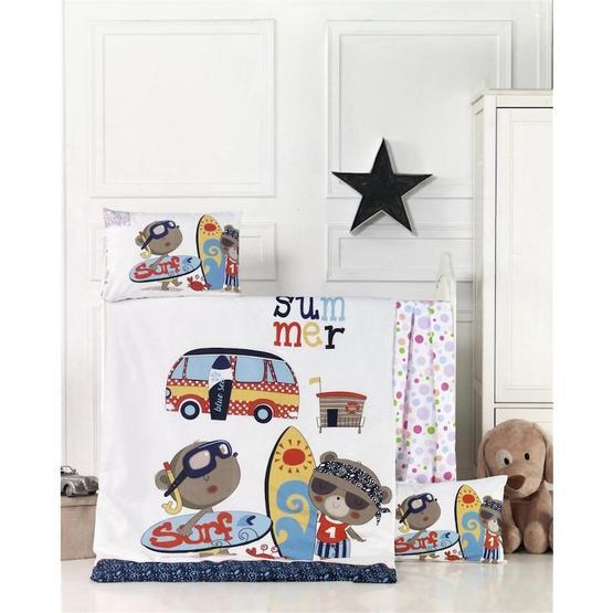 Komfort Home Surf %100 Pamuk Bebek Uyku Seti