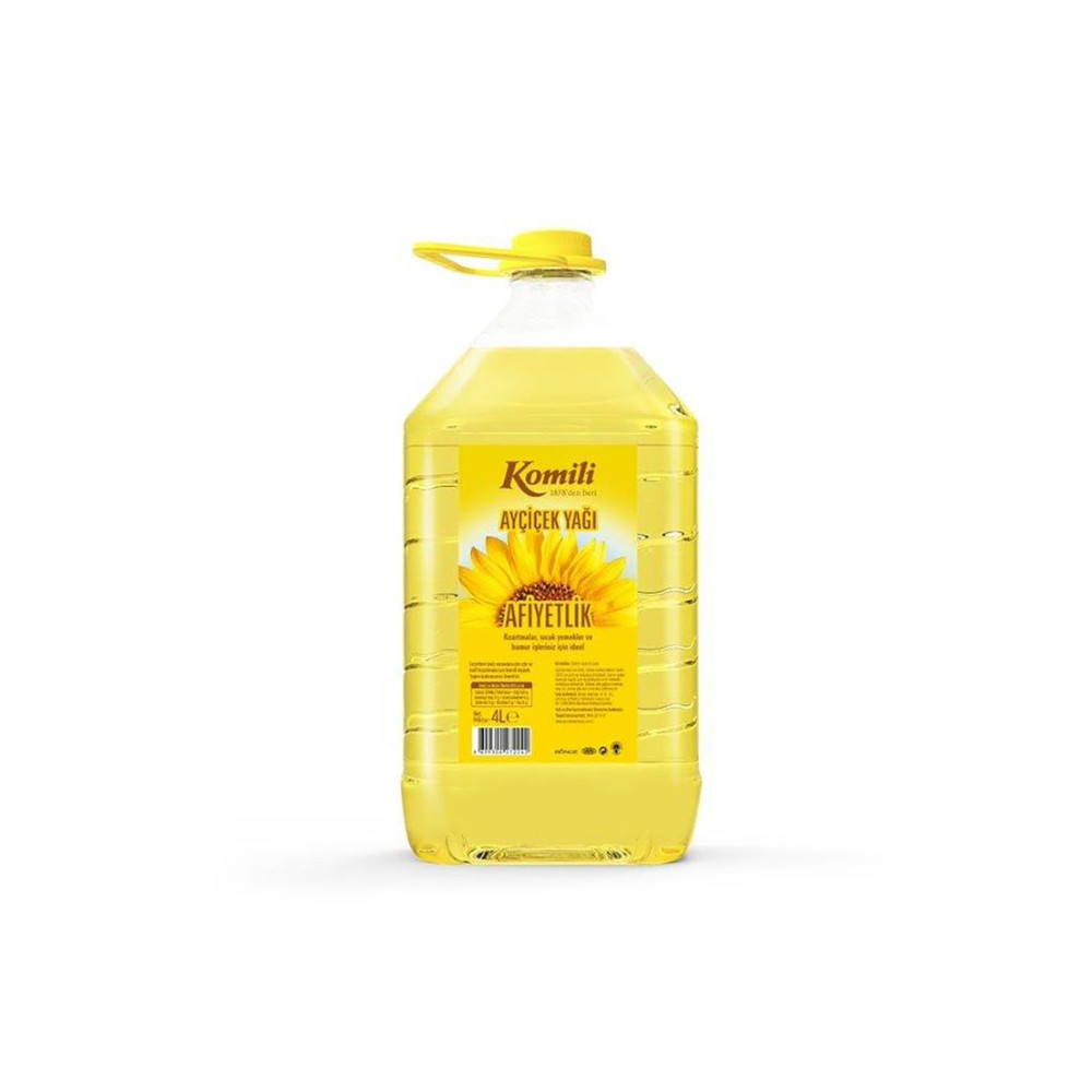 Komili 4 l Pet Ayçiçek Yağı Sıvı Yağ ve Zeytinyağı Fiyatı