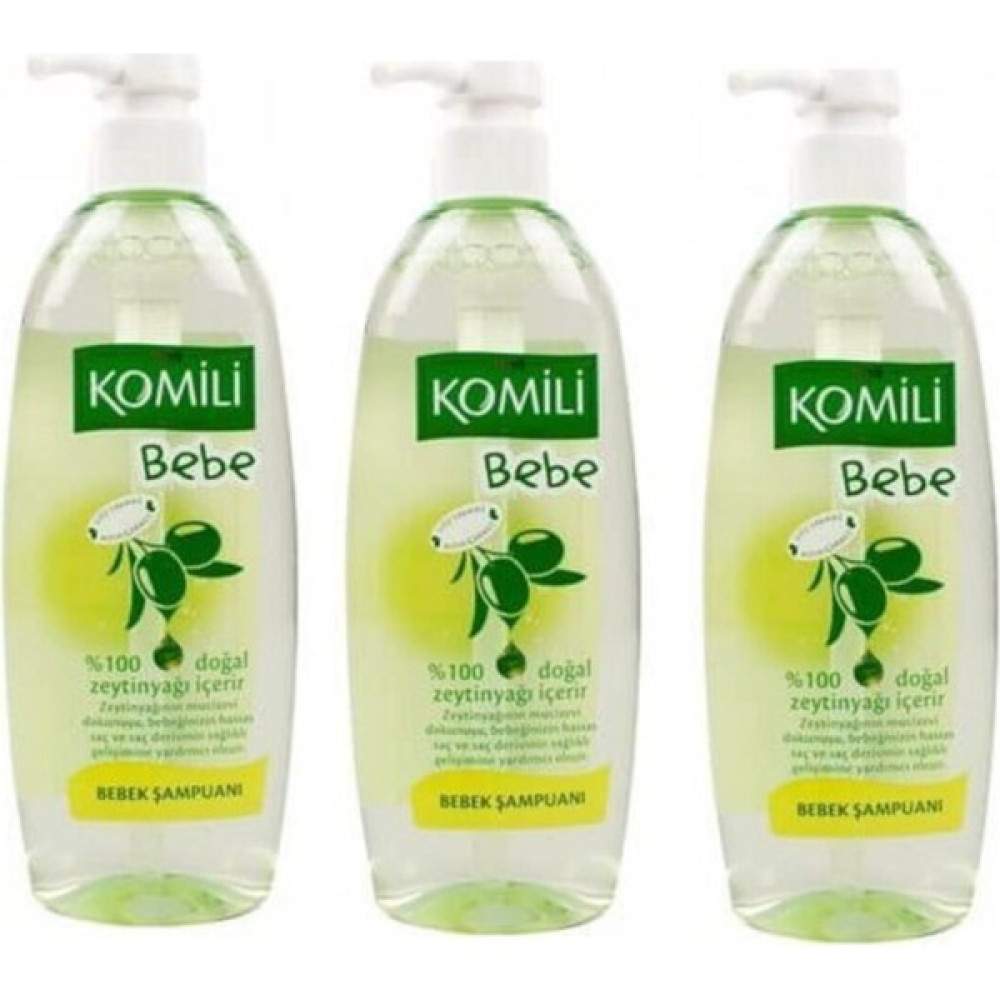 Komili Bebe Şampuanı Bebek Şampuanı Zeytinyağlı 750 ml X3 Adet Bebek Şampuanı Fiyatı