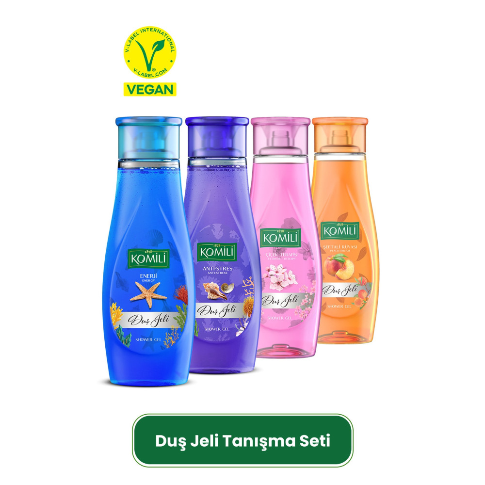 Komili Duş Jeli Tanışma Paketi 4lü Set - 4 X 500 ML Duş Jelleri ve Banyo Köpükleri Fiyatı