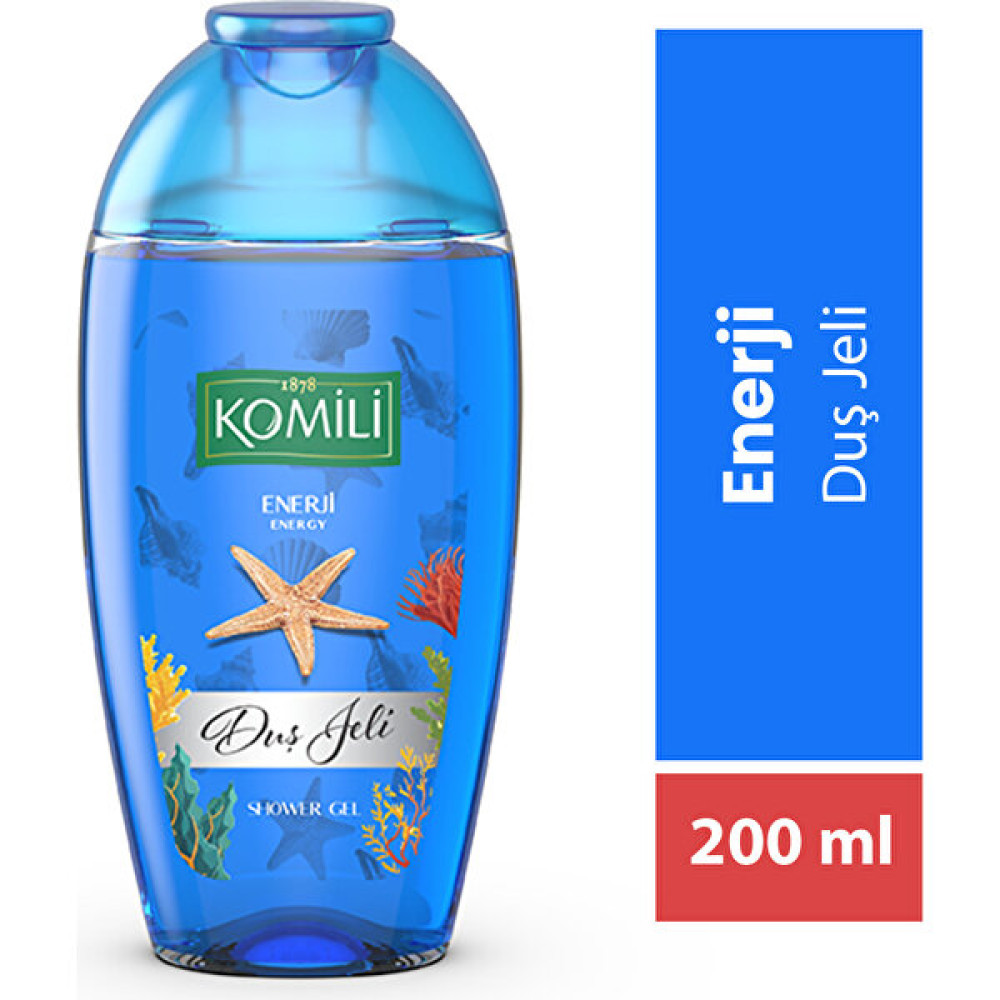 Komili Enerji Vegan Seyahat Boy Duş Jeli - Ferah Koku - 200 ml Duş Jelleri ve Banyo Köpükleri Fiyatı