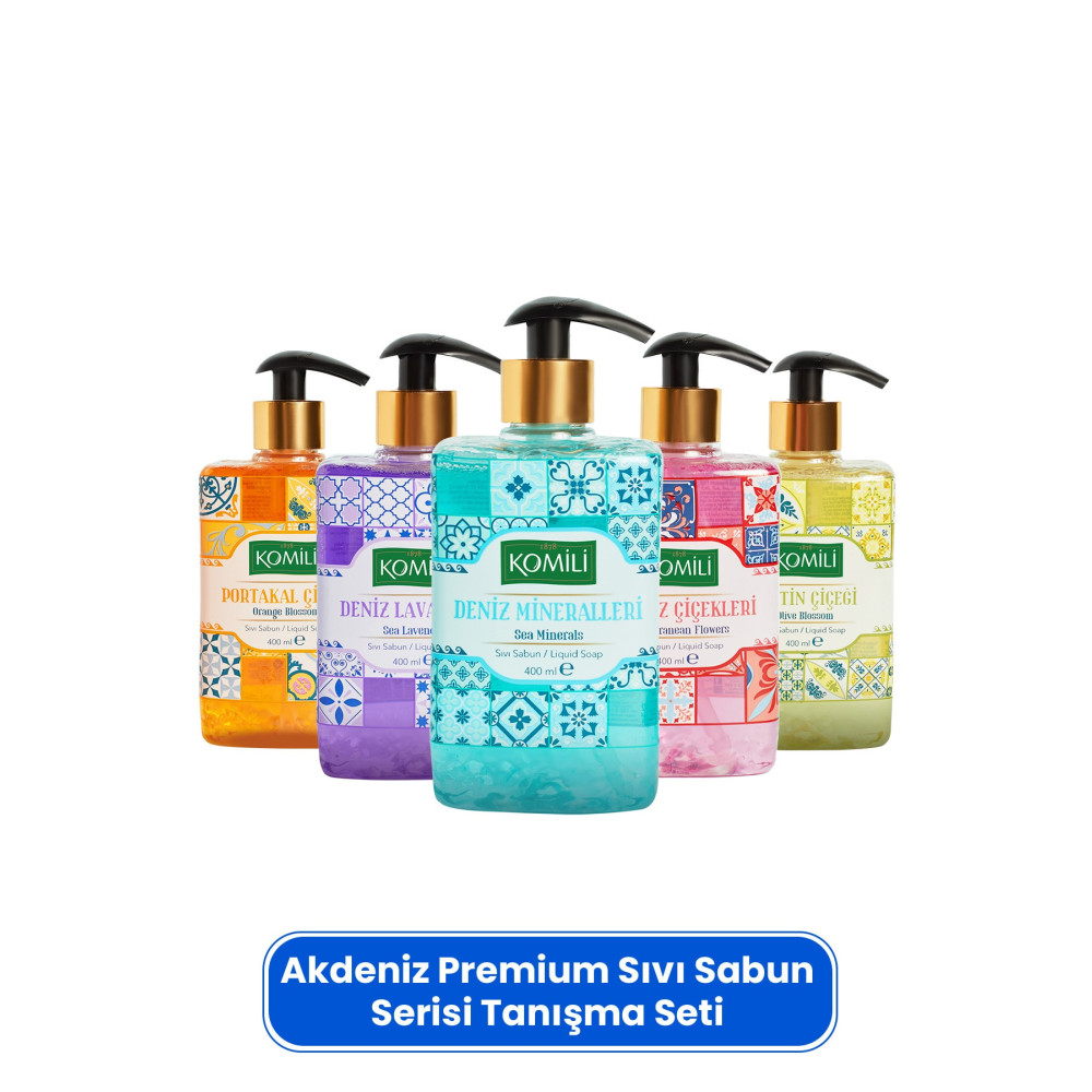 Komili Premium Sıvı Sabun Tanışma Paketi - 5 X 400 ml Sabunlar Fiyatı