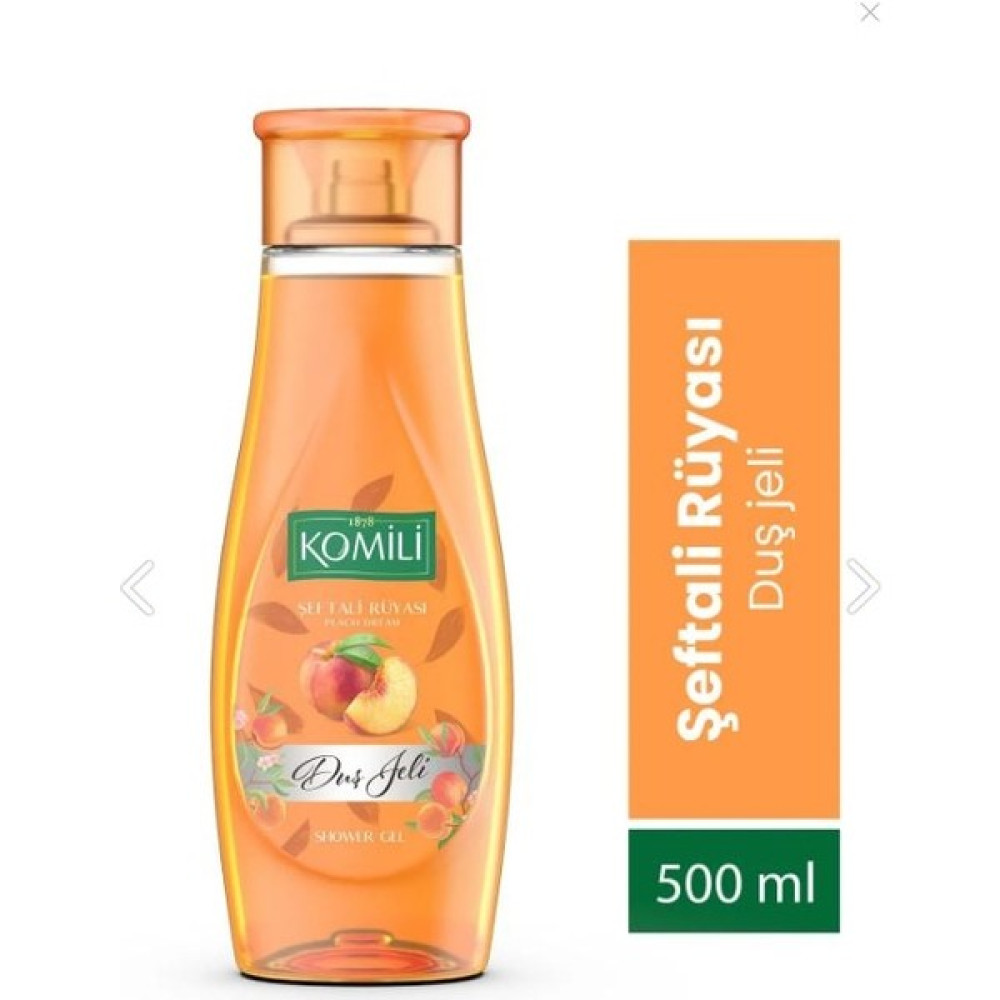 Komili Şeftali Rüyası Vegan Duş Jeli - Şeftali ve Yaz Meyveleri Kokulu - 500 ml Duş Jelleri ve Banyo Köpükleri Fiyatı