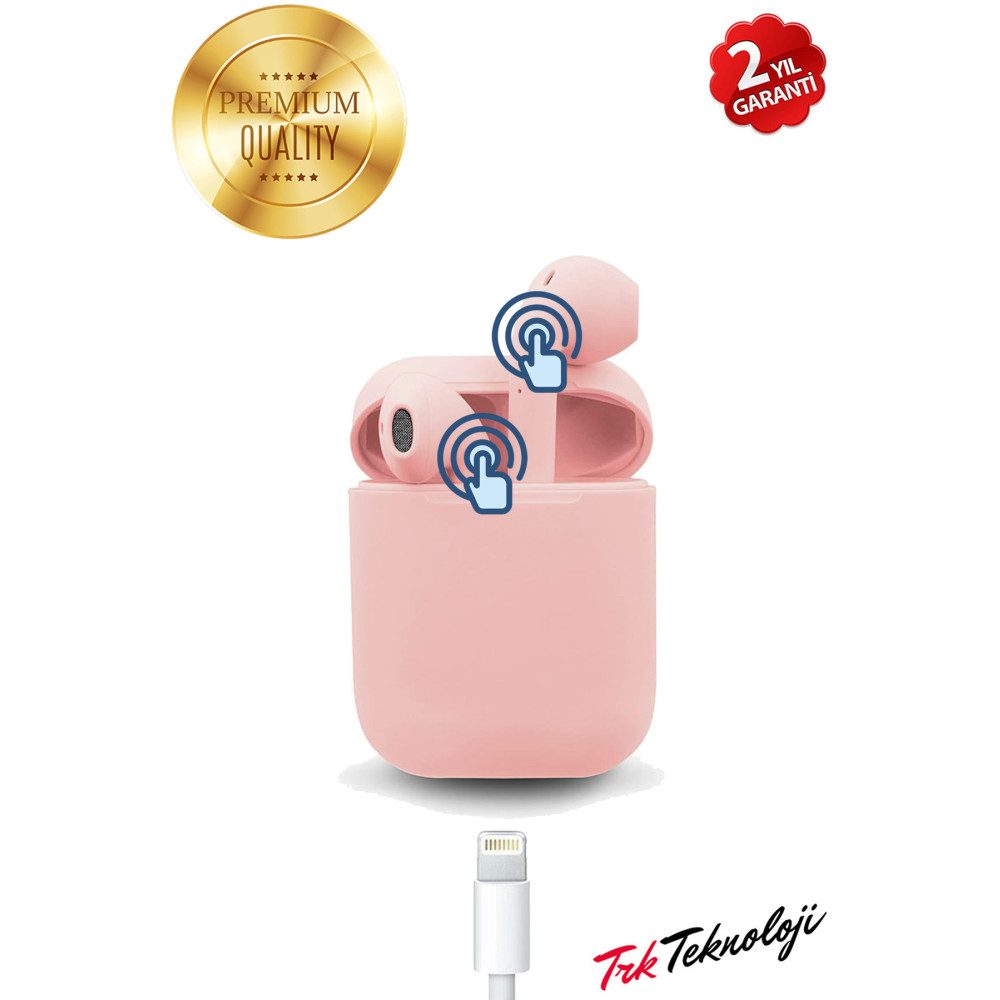 KOMMEND I12 Pro 2. Nesil Ios Android Uyumlu Pembe Bluetooth Kulaklık 1. Kalite Kulak İçi Kulaklık Fiyatı