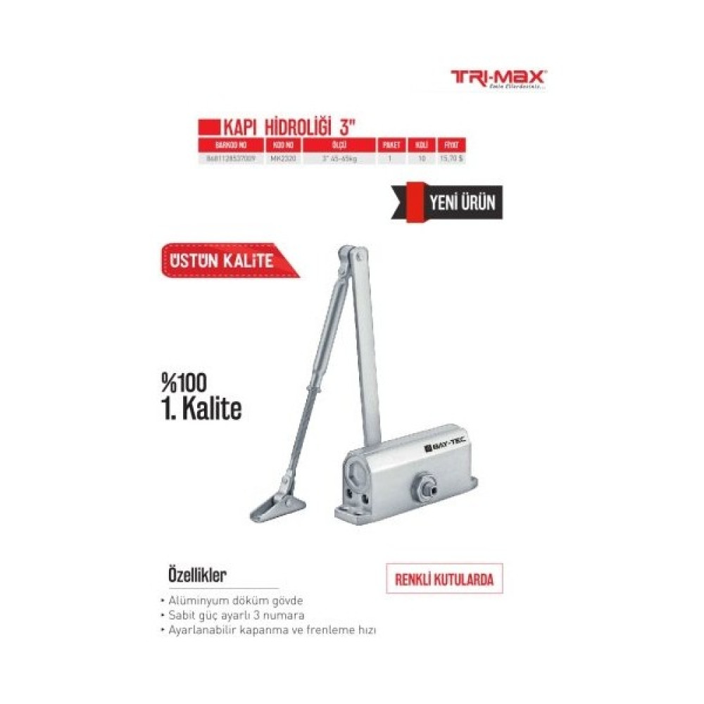 Komodo Bay-Tec Kapı Hidroliği 45*65KG Oto Boyaları Fiyatı