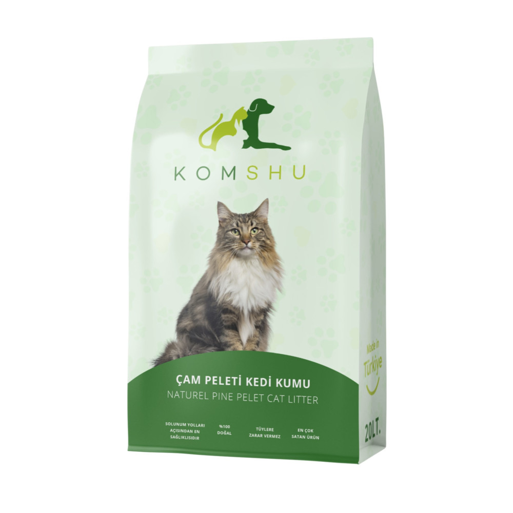 KOMSHU %100 Çam Peleti Kedi Kumu 20lt Evcil Hayvan Ürünleri Fiyatı
