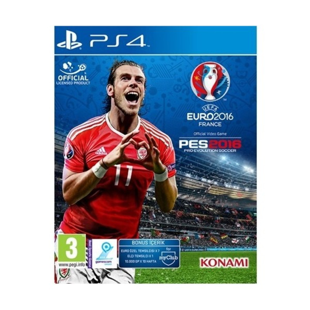 Konami Pes 2016 (Euro 2016 France) Türkçe Ps4 Oyun PlayStation 4 PS4 Oyunları Fiyatı