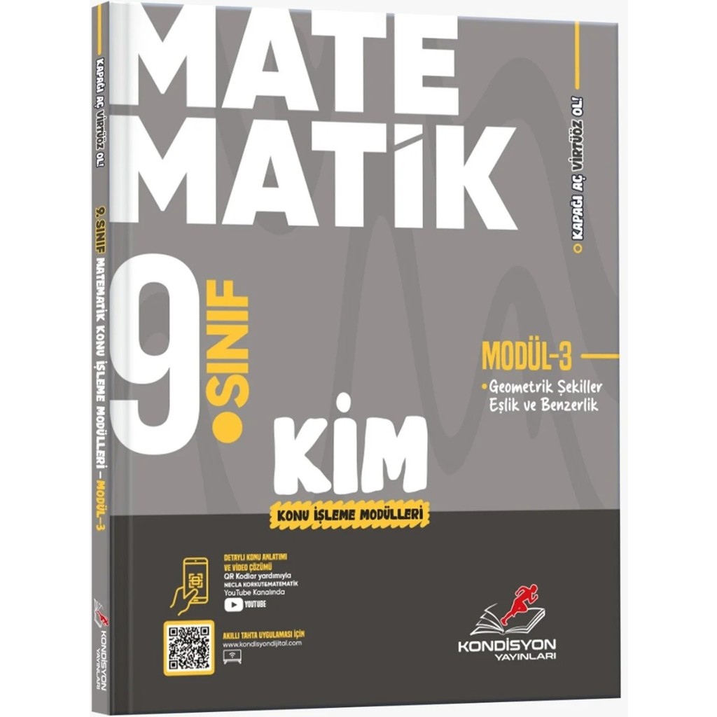 Kondisyon Yayınları 9.sınıf Matematik Konu Işleme Modülü 3 - Geometrik Şekiller Eşlik ve Benzerlik Kitap Türü Diğer Fiyatı