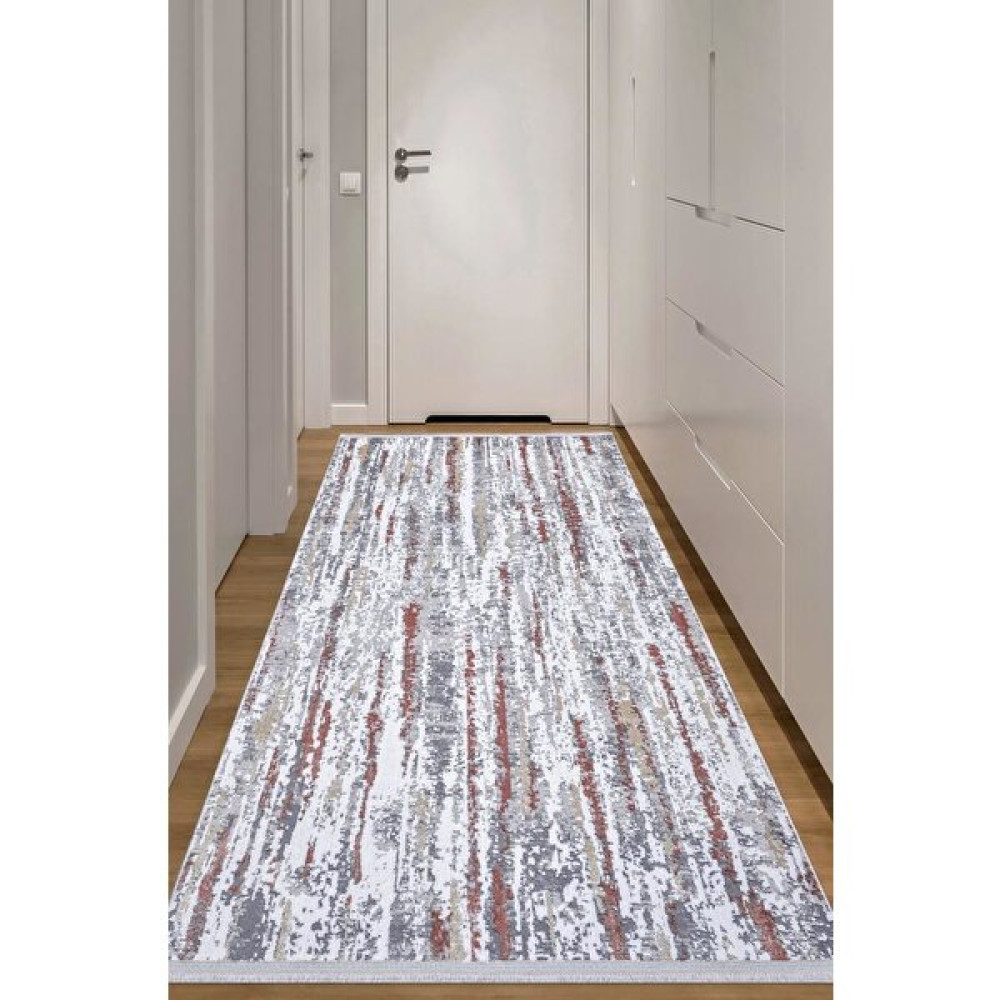 Konfor Halı Konfor Helli 2612 Modern Yolluk Halı 80 x 300 cm - Gri Yolluk Fiyatı
