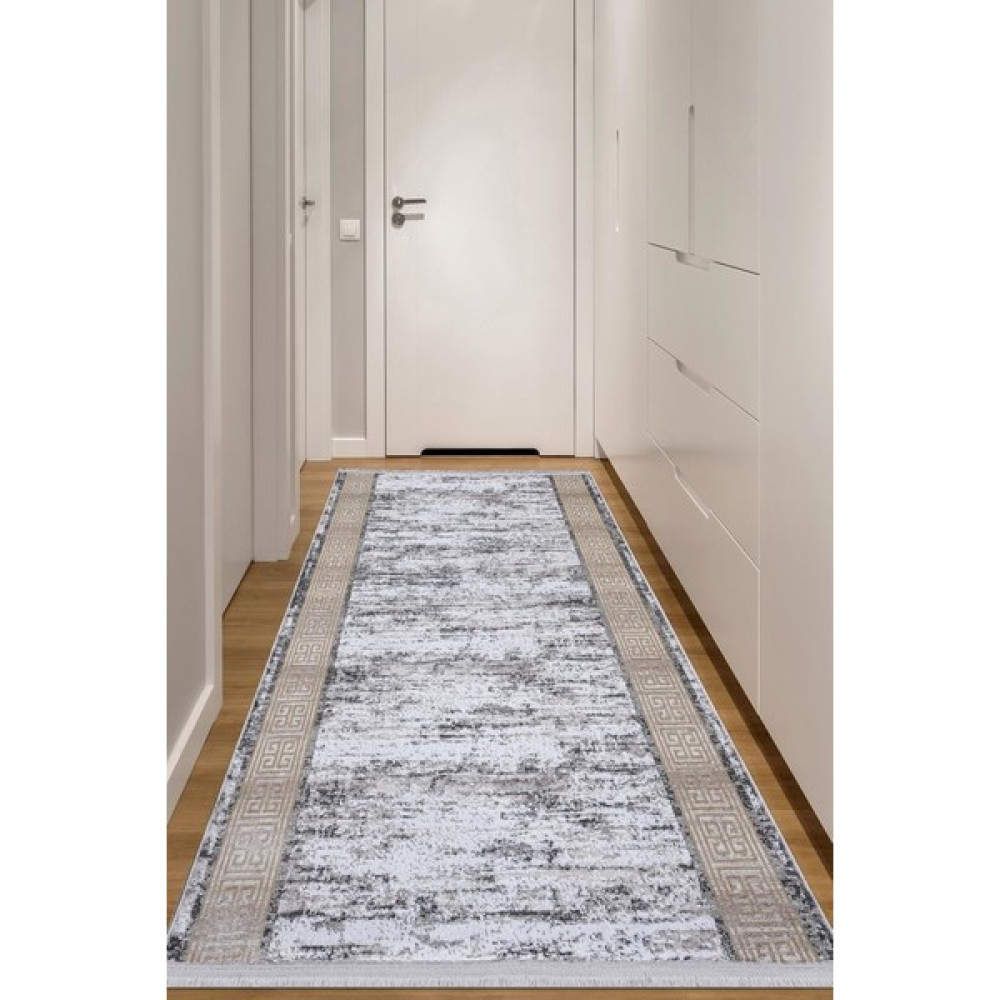 Konfor Halı Konfor Helli 2613 Modern Yolluk Halı 100 x 300 cm - Gri Yolluk Fiyatı