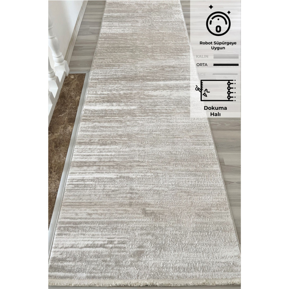 Konfor Halı Konfor Jasmine 1452 Krem Bej Modern Dokuma Yolluk Halı 80 x 500 Beden Yolluk Fiyatı