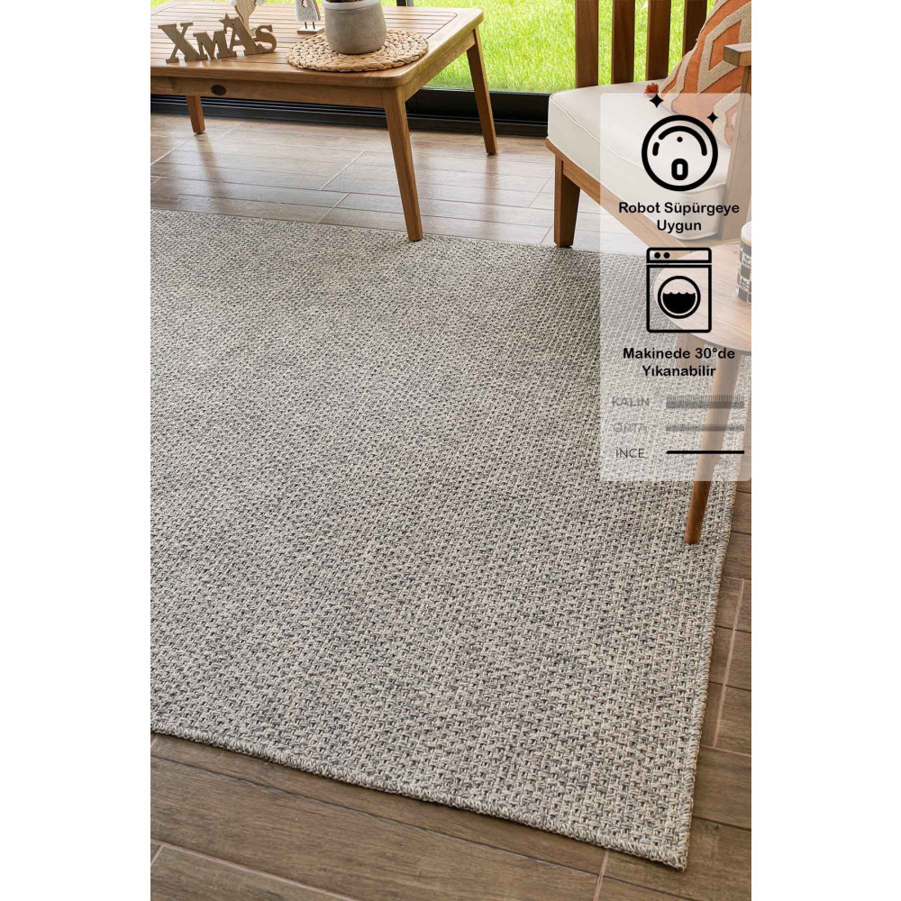 Konfor Halı Rusticana 3103 Naturel Jüt Halı Modern Örme Kilim 160 x 230 Beden Kilim Fiyatı