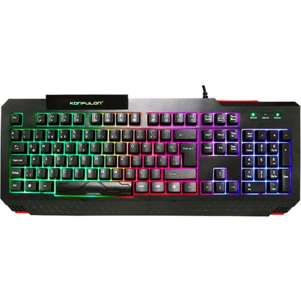 Konfulon V2 Rgb Işıklı Türkçe Q Kablolu Gaming Klavye 240090 Oyuncu Klavyesi Fiyatı