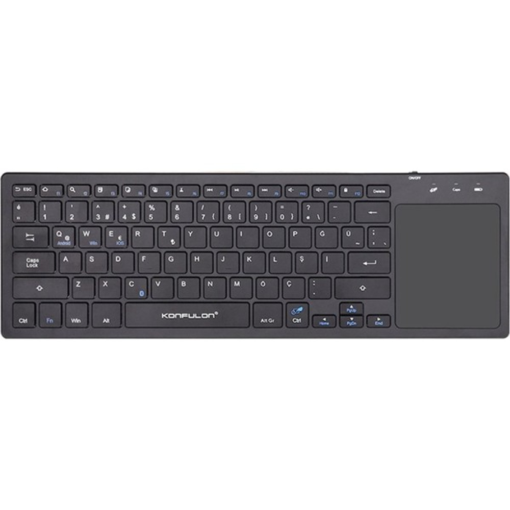Konfulon V7 Bluetooth 5.0 Standlı Türkçe Q Klavye - Siyah Oto Boyaları Fiyatı