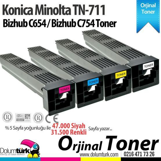 Konica Minolta TN-711 Siyah Fotokopi Toner