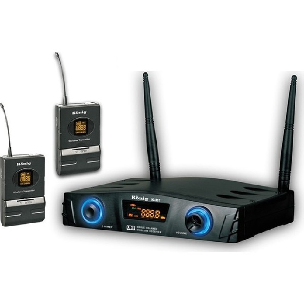 König K-312 2 Yaka Uhf Çift Yaka Kablosuz Mikrofon Seti Müzik Aletleri Fiyatı