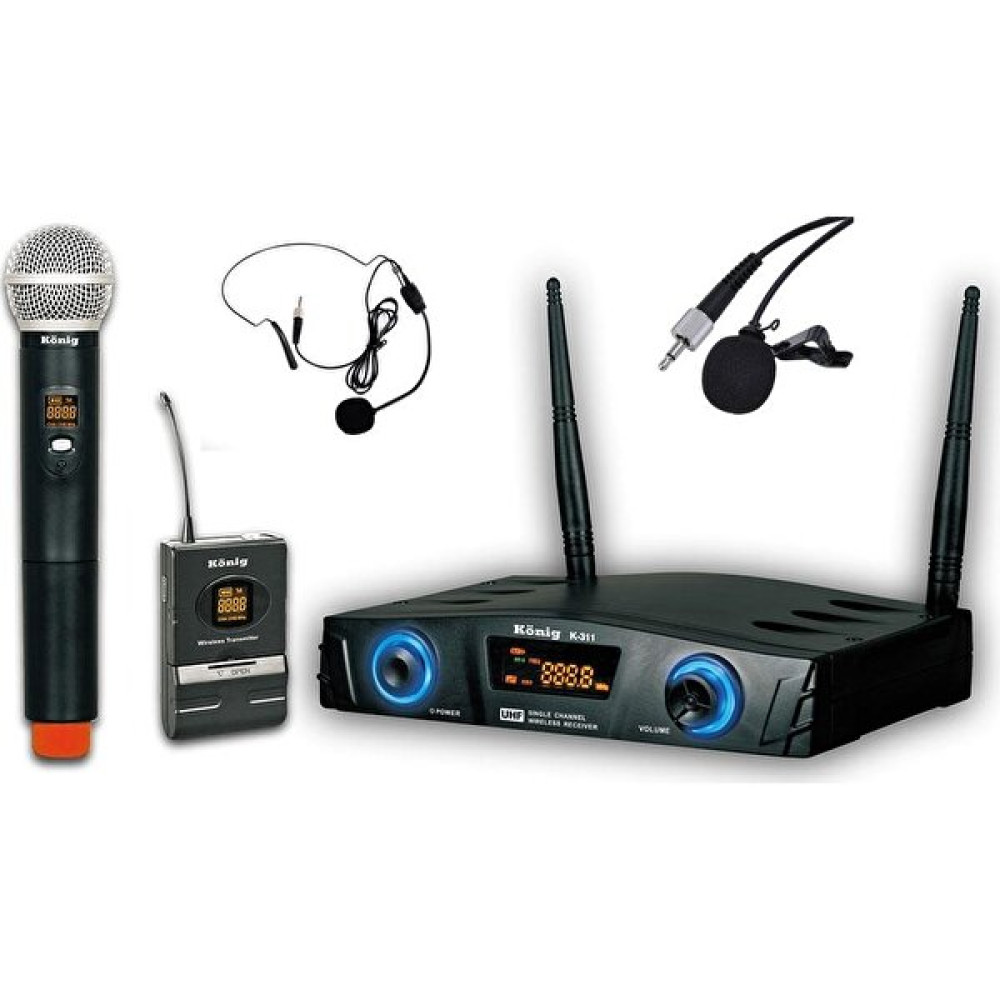 König K-312 Ey El Yaka Kablosuz Mikrofon 16 Digital Kanal Uhf Müzik Aletleri Fiyatı