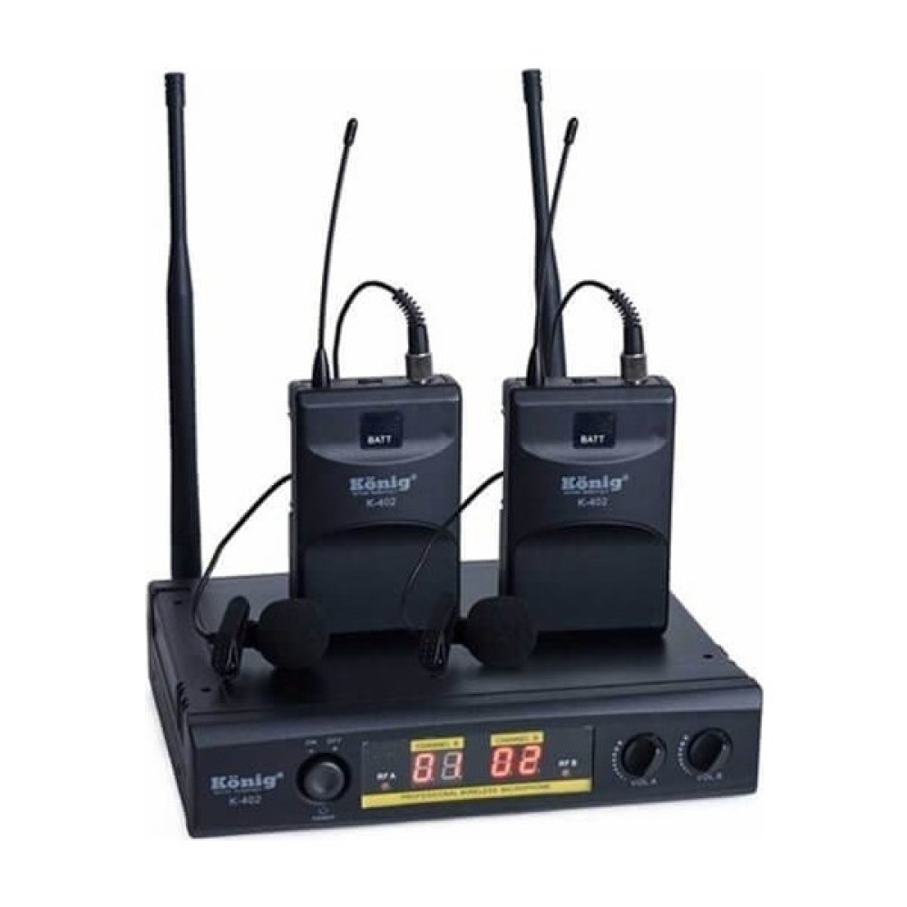 König K-402 2 Yaka Uhf Kablosuz Mikrofon Seti Müzik Aletleri Fiyatı