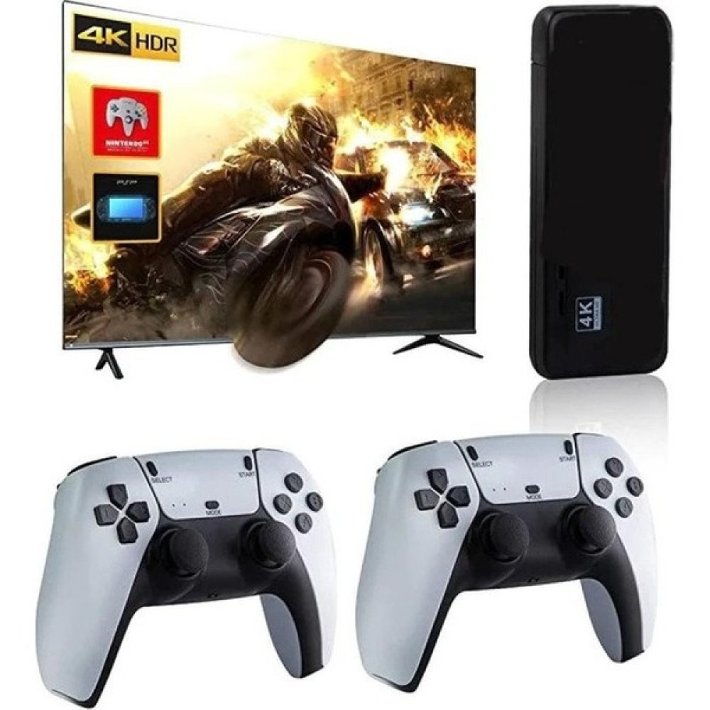 Konsol Plus 4K Game Stick Retro Tv Atari Kablosuz 2 Kollu 20000 Oyunlu Oyun Konsolları Fiyatı