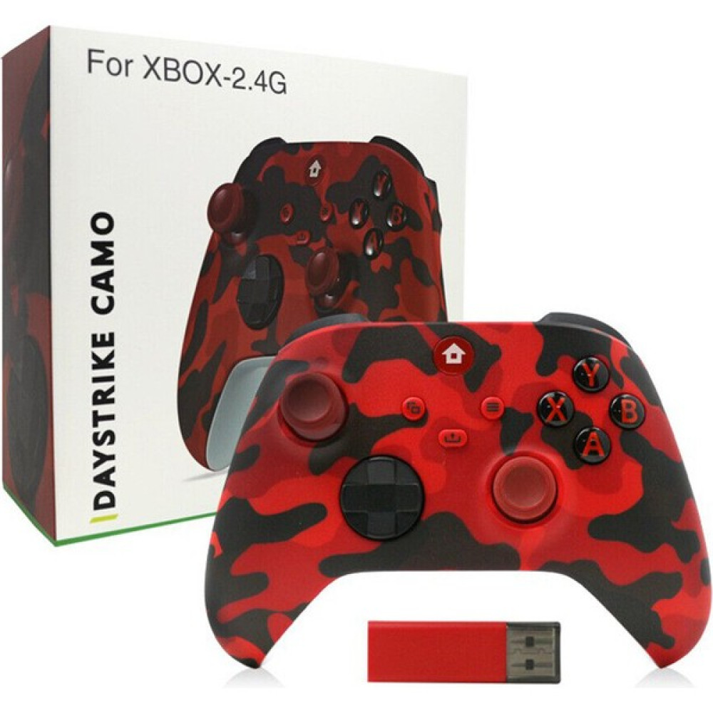 Konsol Plus Xbox 9. Nesil Kablosuz Gamepad Kırmızı Kamuflaj 2.4g Konsol & PC Oyunları Fiyatı