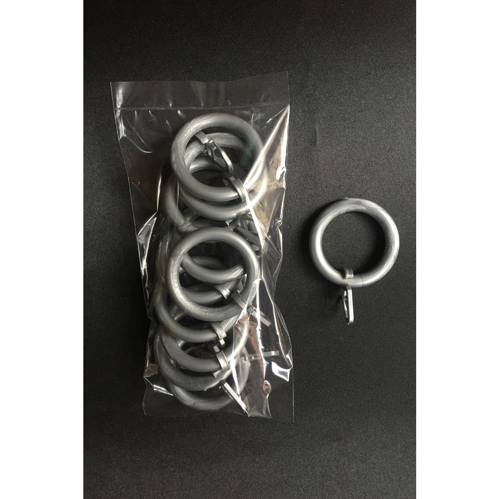 Konur Store Rustik Perde Halkası ve Klips-10 Adet - 5 - Gümüş Perde Fiyatı