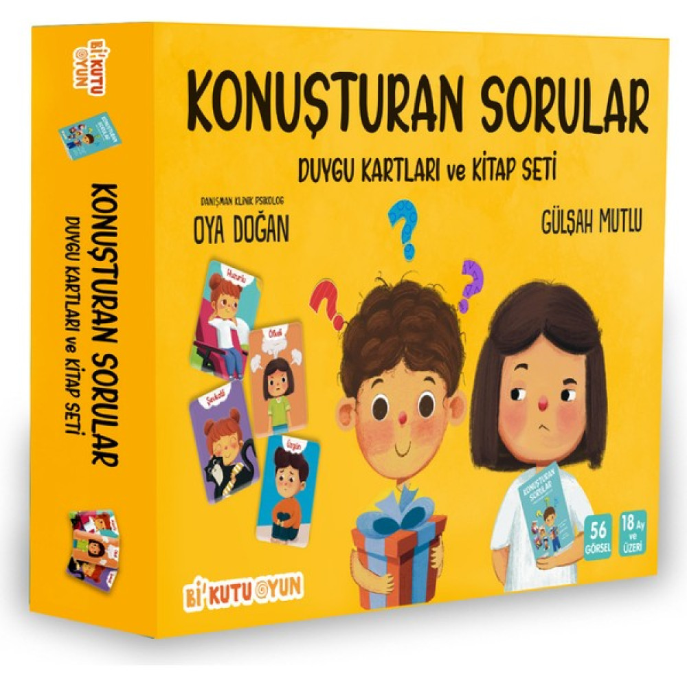 Konuşturan Sorular - Duygu Kartları ve Kitap Seti - Gülşah Mutlu Okul Öncesi Eğitici & Öğretici Kitaplar Fiyatı