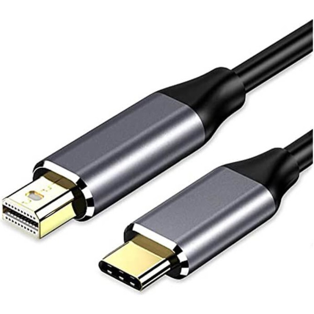 Koodmax 1.8m USB 3.1 Type C Usb-C To Mini Displayport Kablo 4K 60Hz Görüntü Aktarım Kablosu - Gri Bilgisayar Çevirici ve Adaptörü Fiyatı
