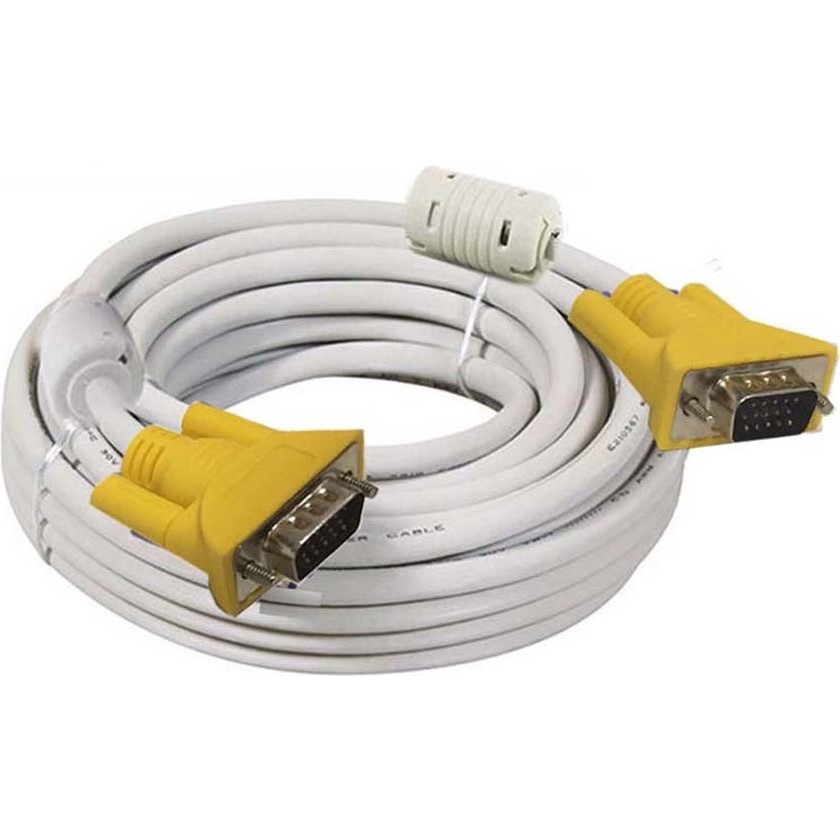 Koodmax 40 Metre VGA Kablo - Çift Filtreli Full Hd 1080P Görüntü - Sarı Görüntü Kablosu Fiyatı